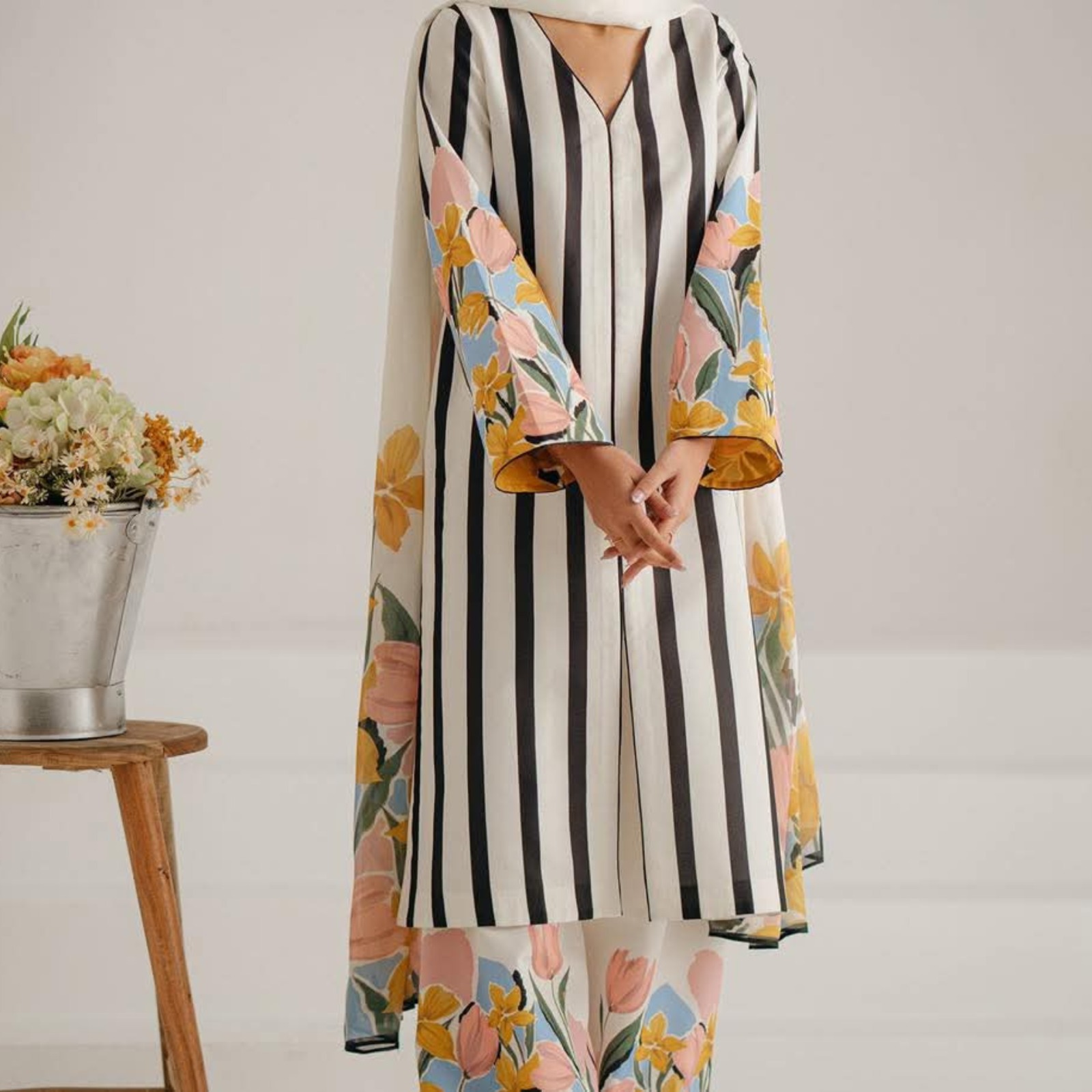 Digital Print Three Piece Code : 10381