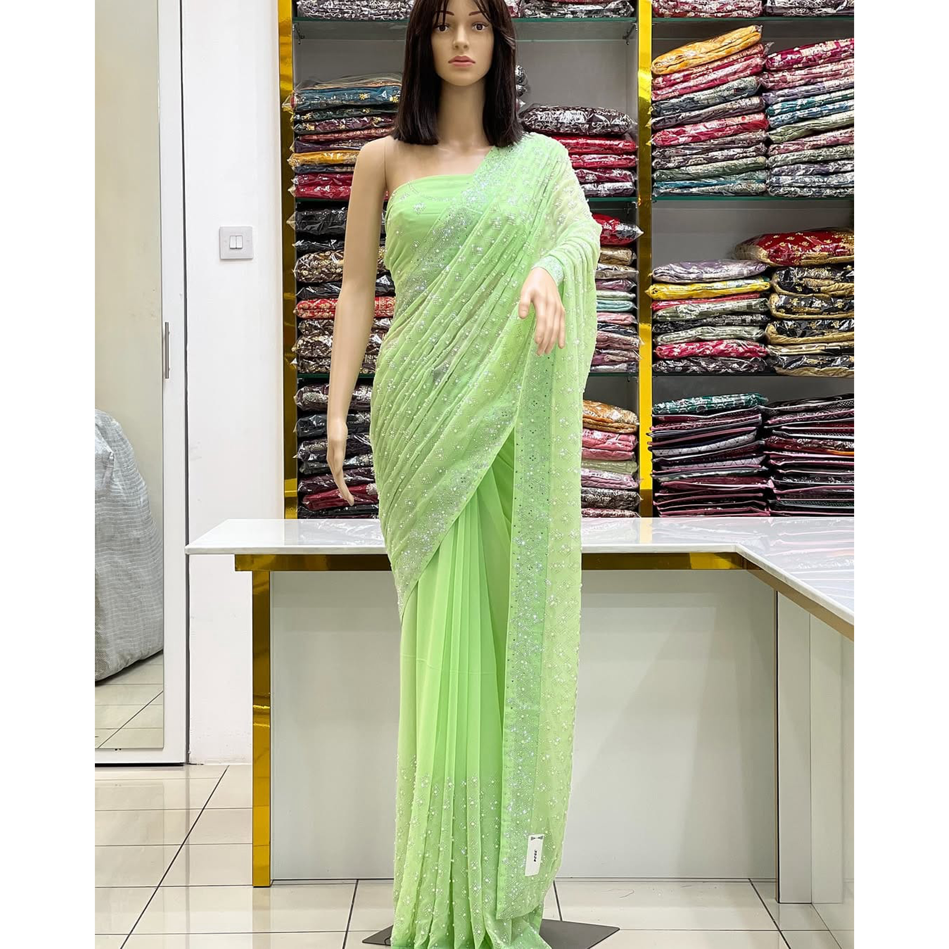 Glittering Glow Gemstone Saree